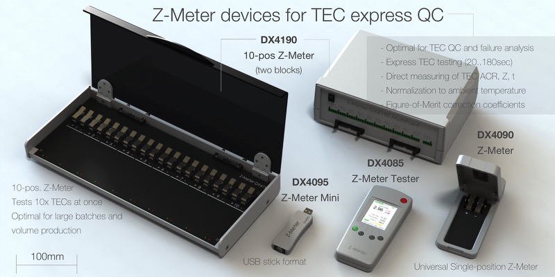 Z-Meters (TEC Testers) - instruments for Thermoelectric Coolers quality control