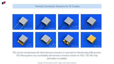 #51
Thermoelectric coolers terminal connection options