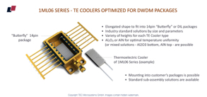 1ML06 Series thermoelectric coolers - optimal solutions for 