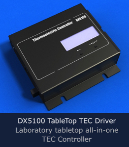 DX5100 TableTop TEC Drivers (Peltier Controllers)